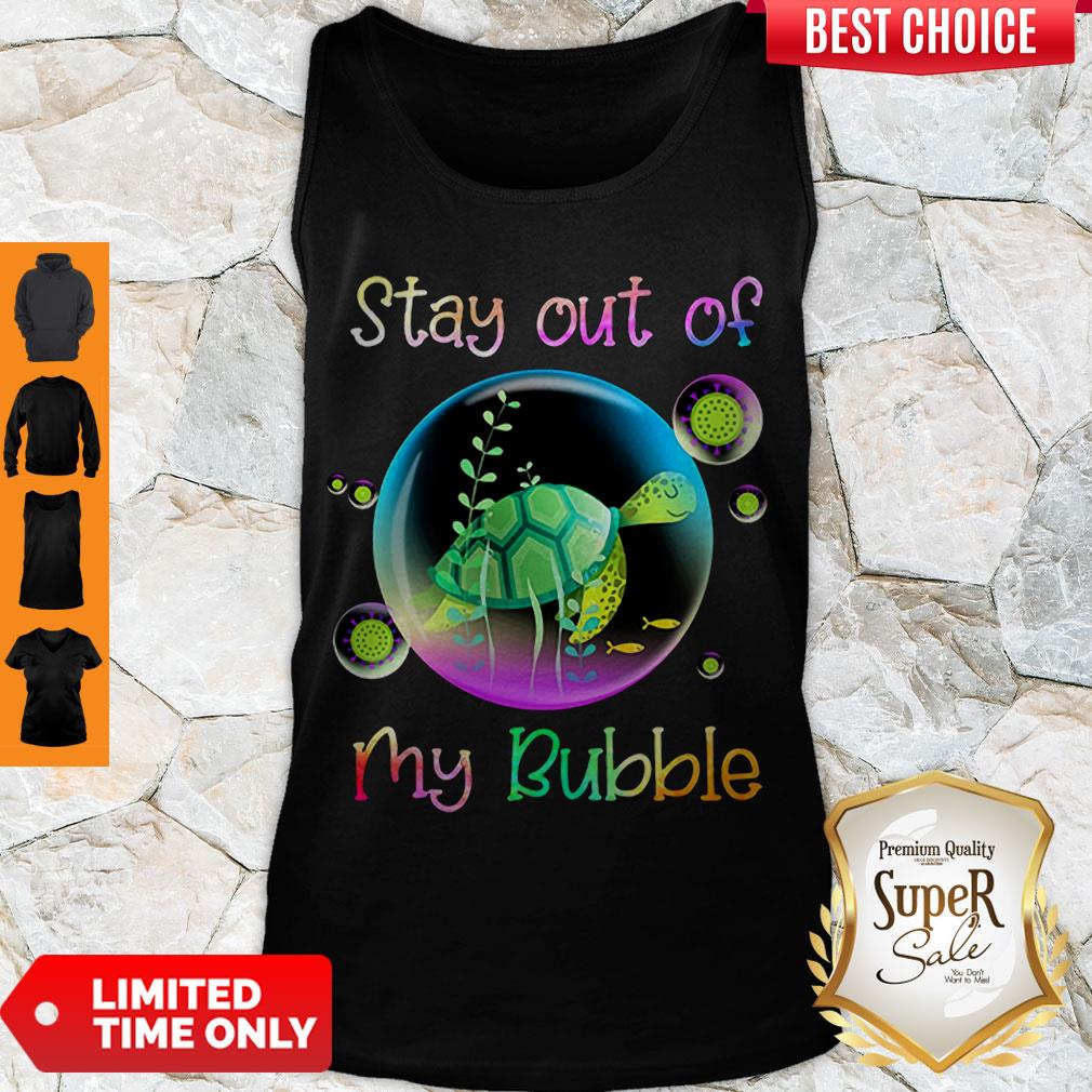 Cute Turtle Stay Out Of My Bubble Coronavirus Shirt - Image 4