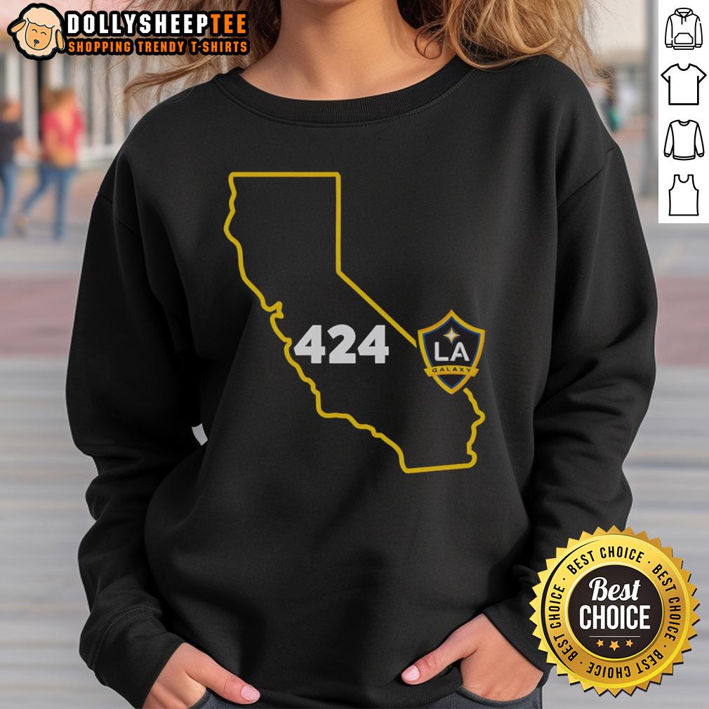 Original LA Galaxy 424 Area Code State T-Shirt - Image 5