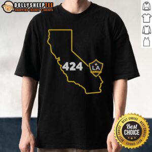 Original LA Galaxy 424 Area Code State T-Shirt