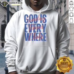 Alternative view of Pretty Sunday Tennis Club God Is Every Where T-Shirt