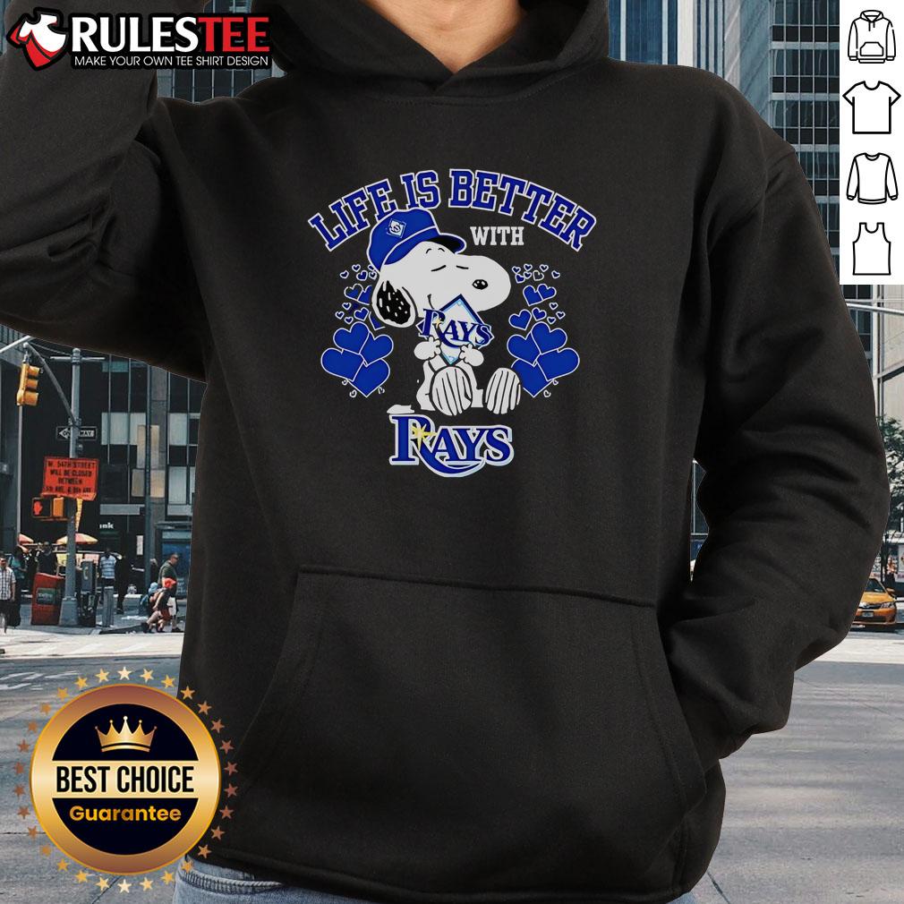 Top Snoopy Life Is Better With Rays T-Shirt - Image 2