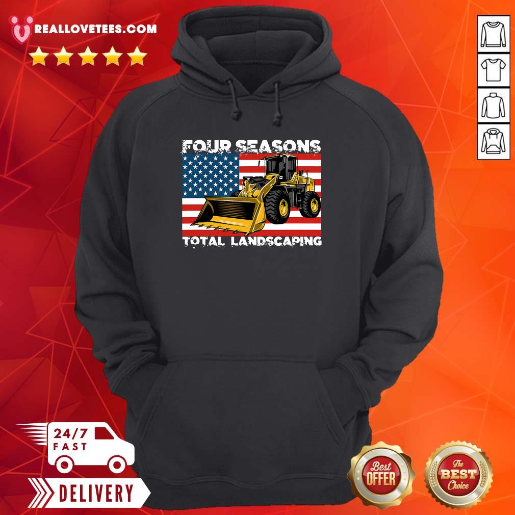 Cool Four Season Total Landscaping American flag Shirt - Image 4