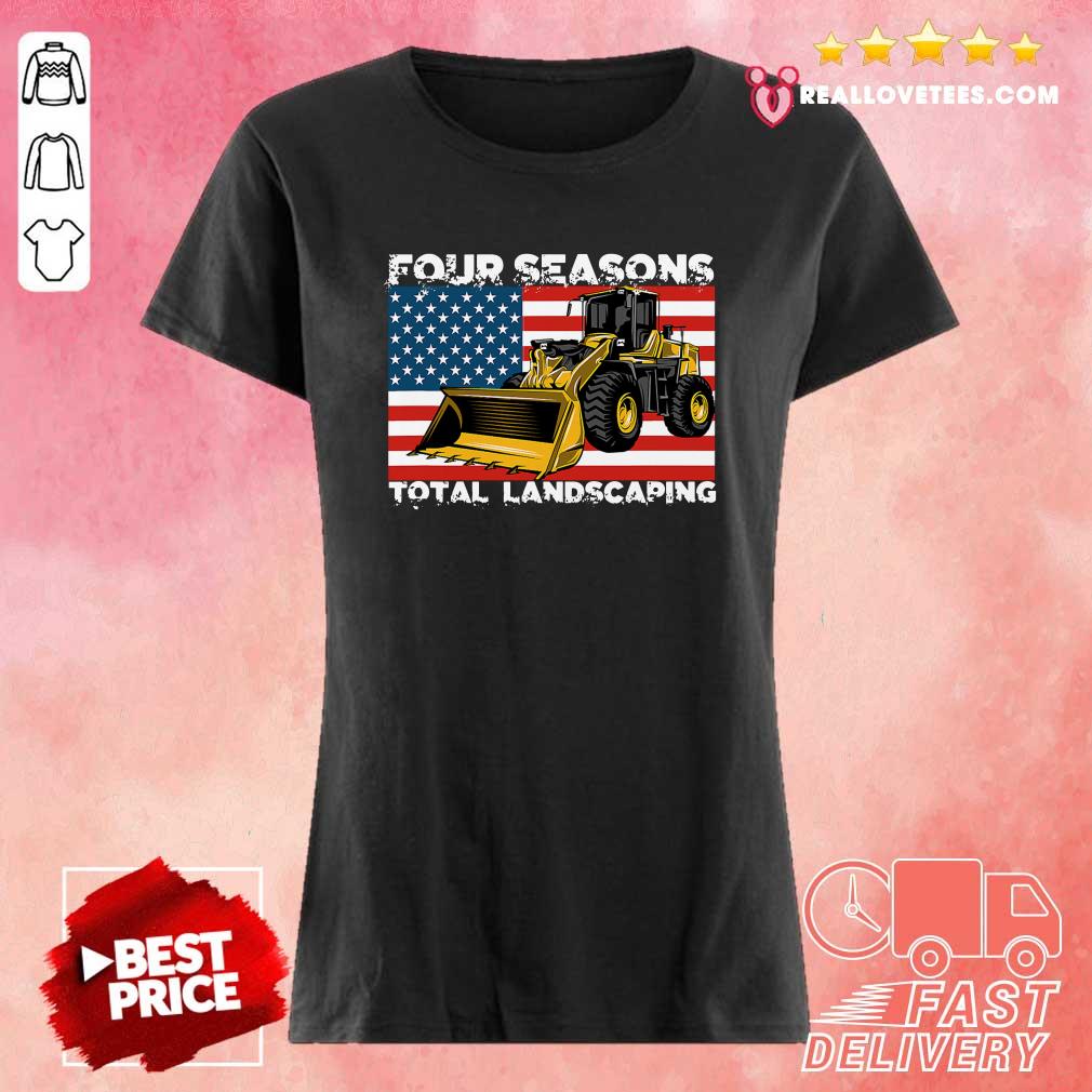 Cool Four Season Total Landscaping American flag Shirt - Image 3