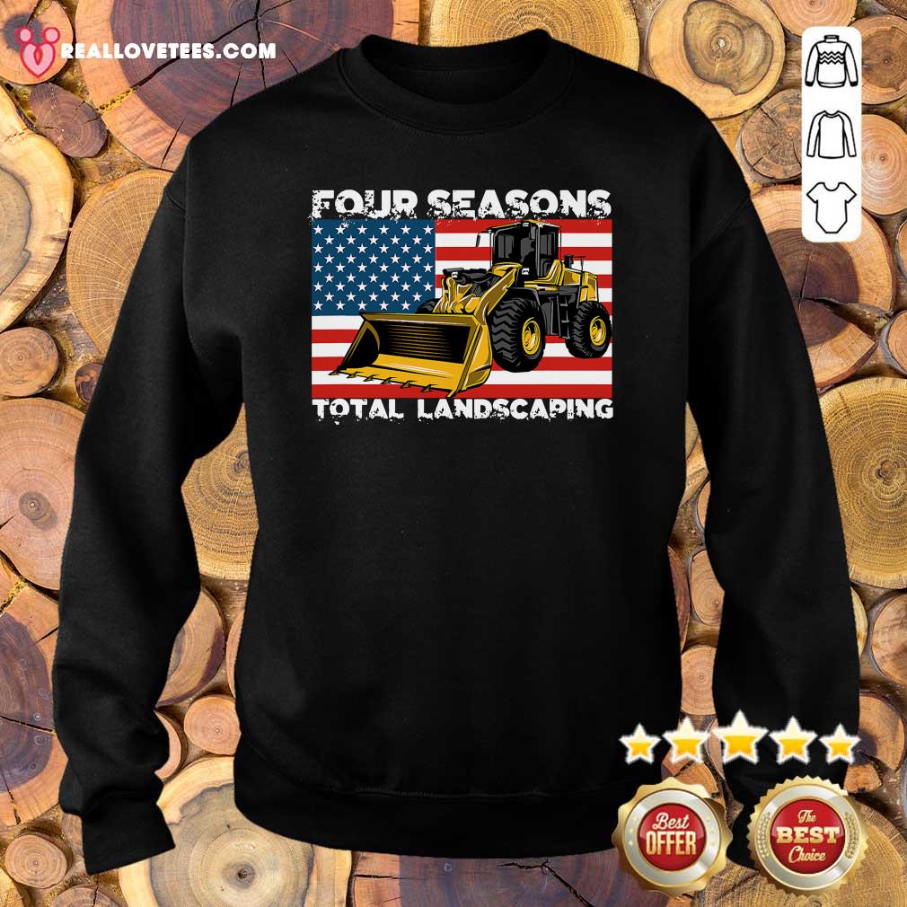 Cool Four Season Total Landscaping American flag Shirt - Image 5