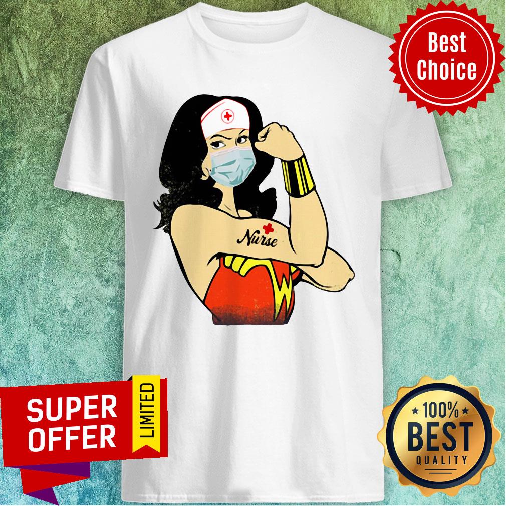 Premium Wonder Woman Nurse Face Mask Shirt