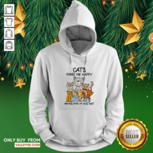 Alternative view of Delicate Cats Make Me Happy Humans Make My Head Hurt Shirt
