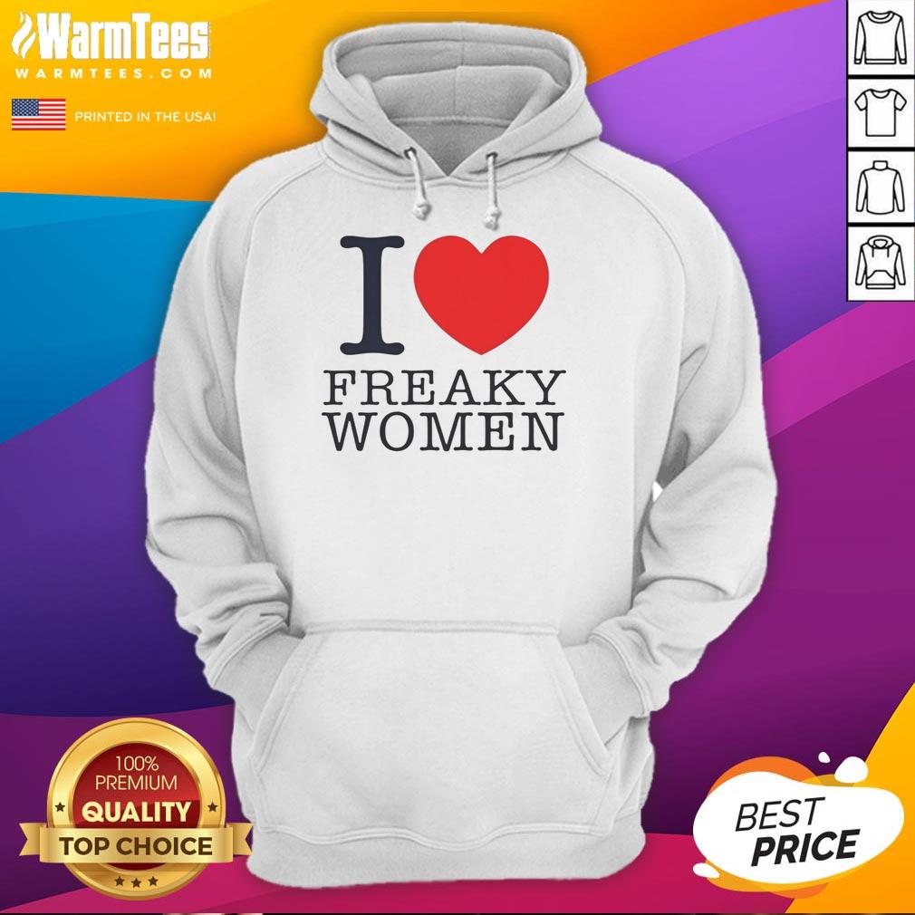 Original I Love Freaky Women Lovely Heart Shape T-Shirt - Image 2
