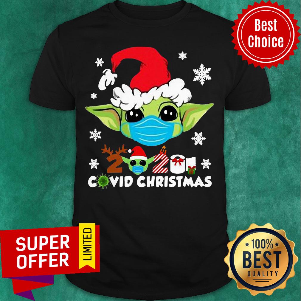 Nice Santa baby Yoda face mask 2020 Covid Christmas Shirt