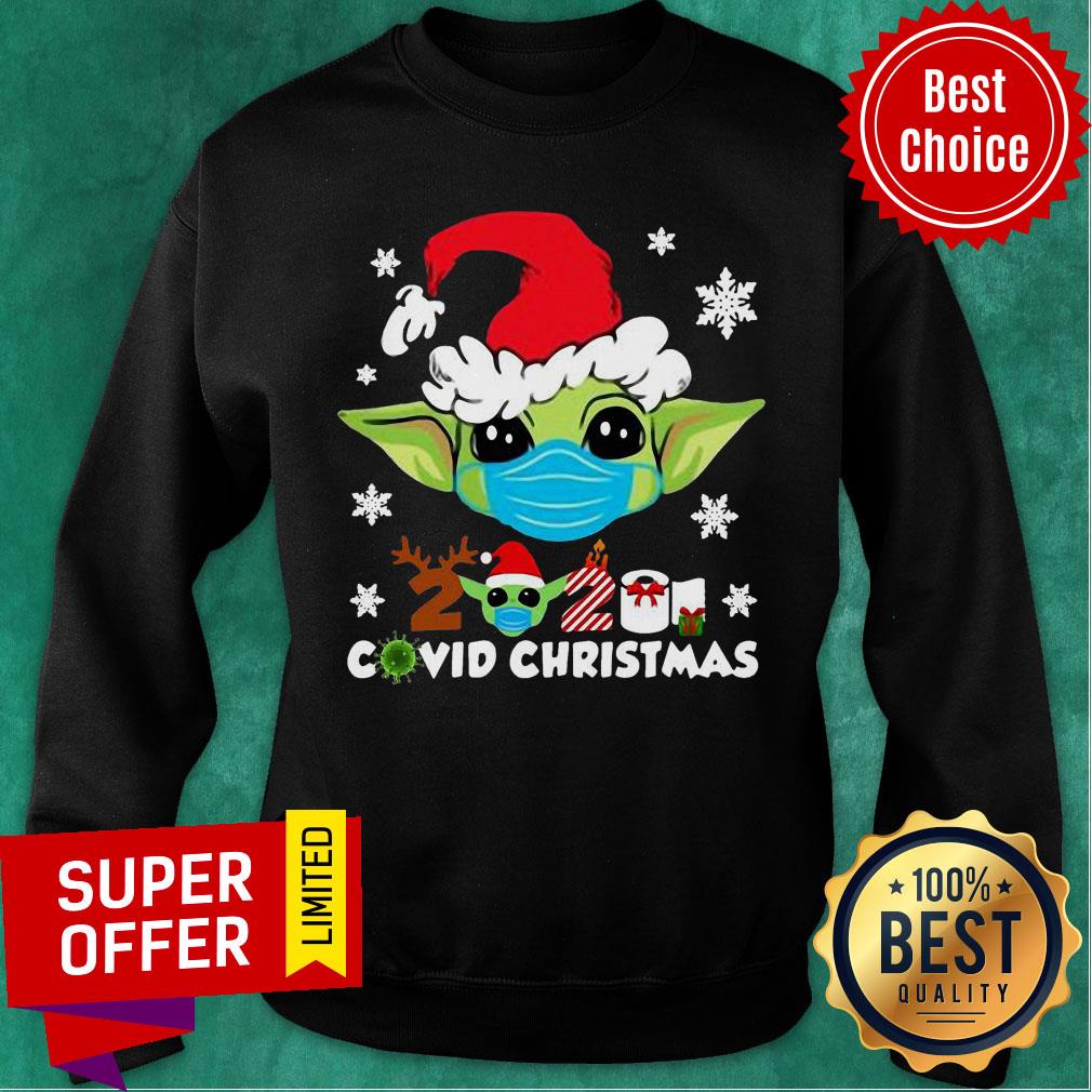Nice Santa baby Yoda face mask 2020 Covid Christmas Shirt - Image 5