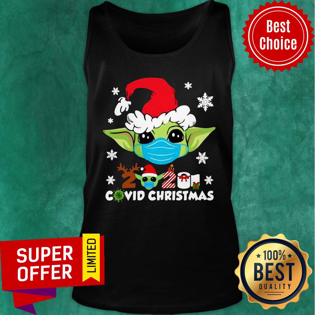 Nice Santa baby Yoda face mask 2020 Covid Christmas Shirt - Image 4