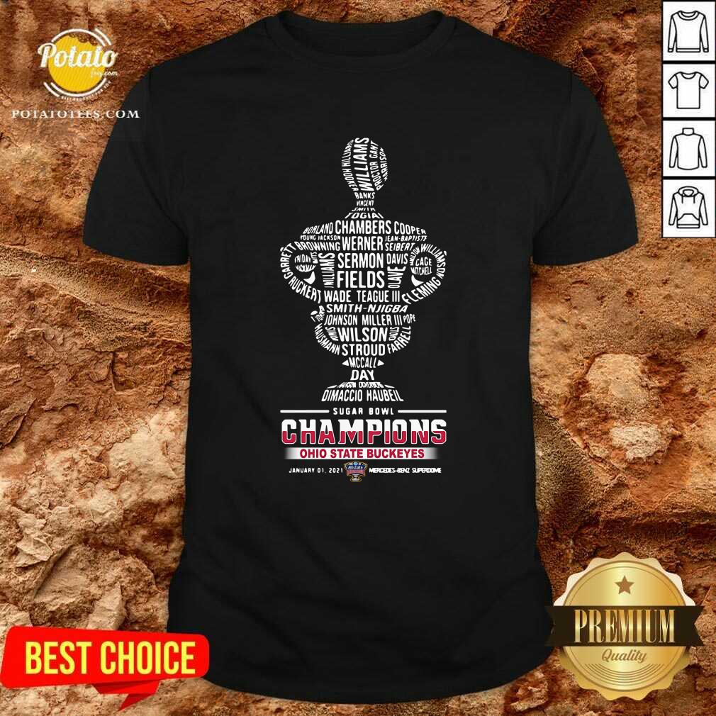 Original Dimaco Haubeil Sugar Bowl Champions Ohio State Buckeyes January 01 2021 Shirt