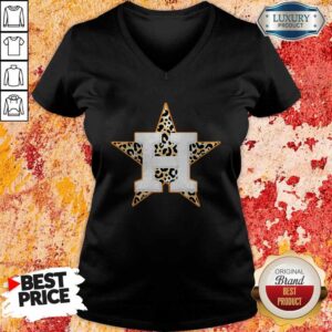 Alternative view of Top Houston Astros Leopard Shirt