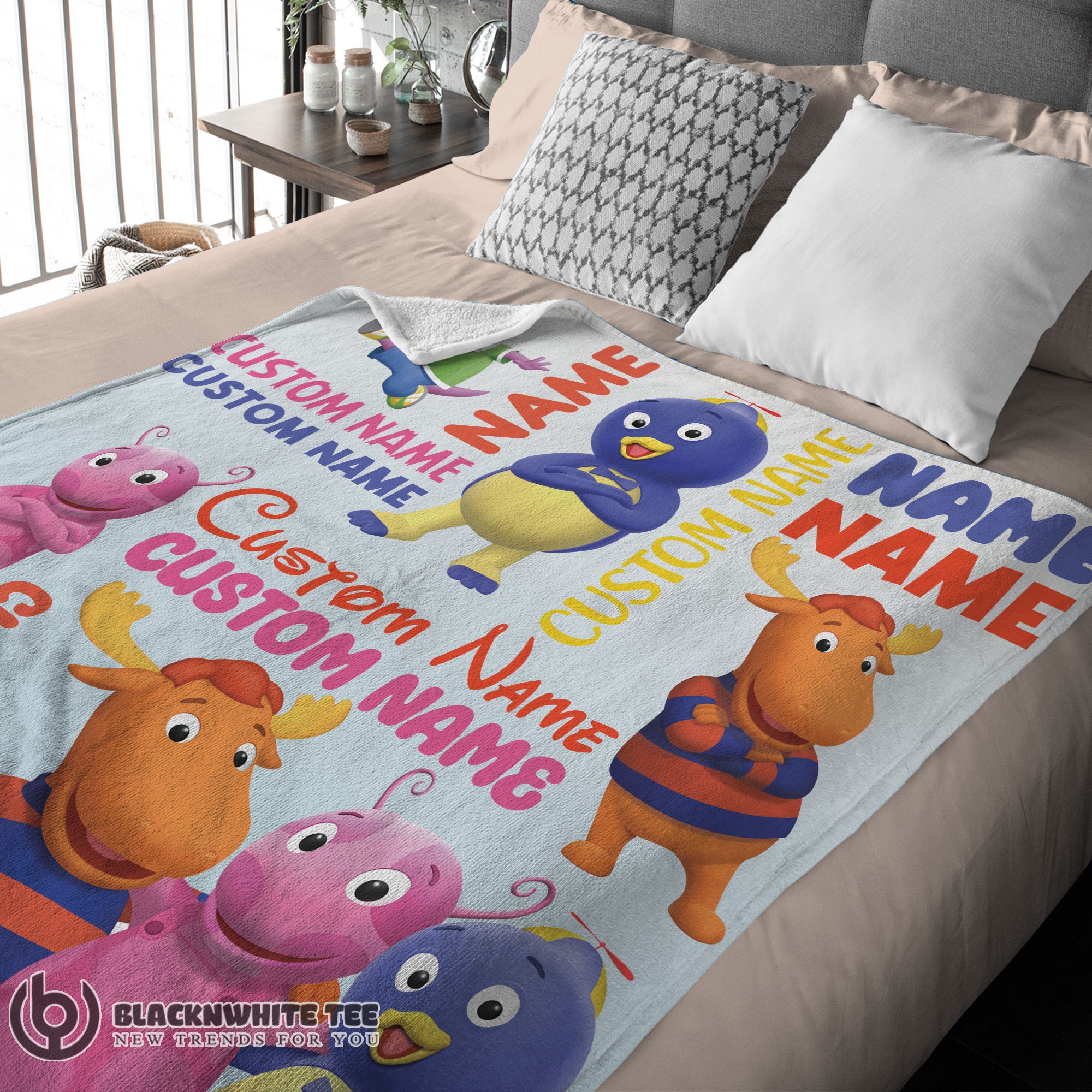 Official Good Cute Backyardigans Characters Blanket Fleece Customized Blanket - Image 3