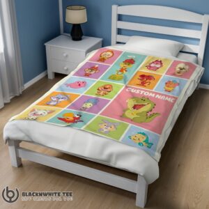 Alternative view of Pretty Premium Chibi Animals Blanket Fleece Customized Blanket
