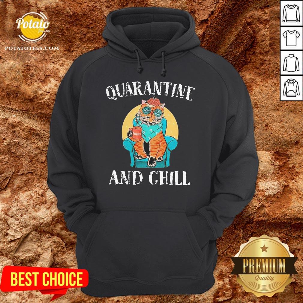 Hot Cat Quarantine And Chill 2020 Shirt - Image 5