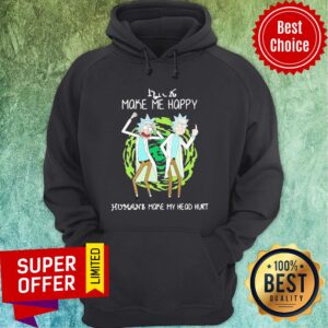 Alternative view of Premium Rick Make Me Happy Humans Make My Heart Head Hurt Shirt