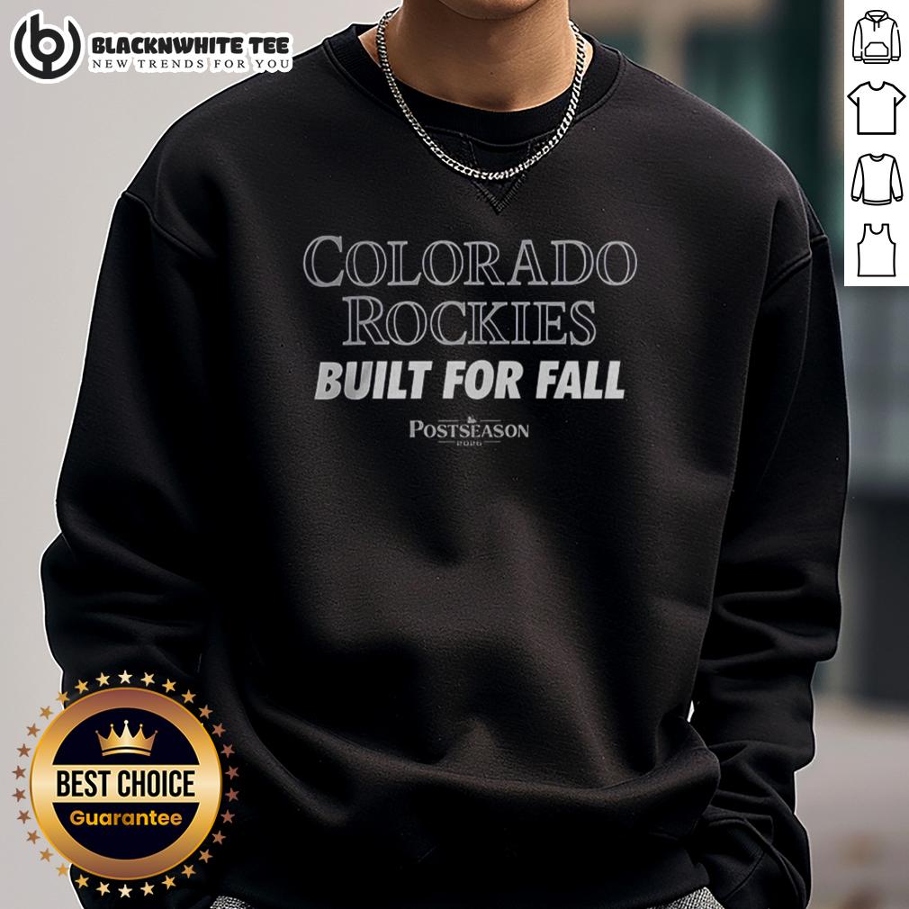 Happy Colorado Rockies Built For All MLB Postseason 2025 T-Shirt - Image 5