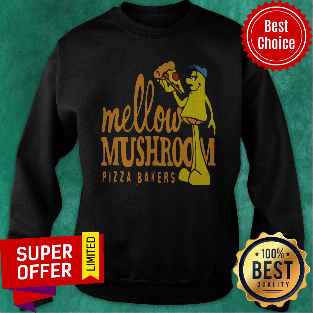 Awesome Mellow Climbing Merchandise Mushroom Pizza Bakers Shirt - Image 4