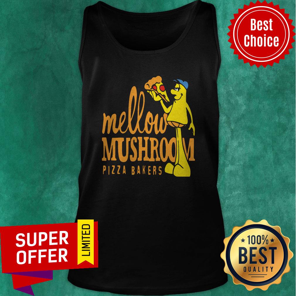 Awesome Mellow Climbing Merchandise Mushroom Pizza Bakers Shirt - Image 3