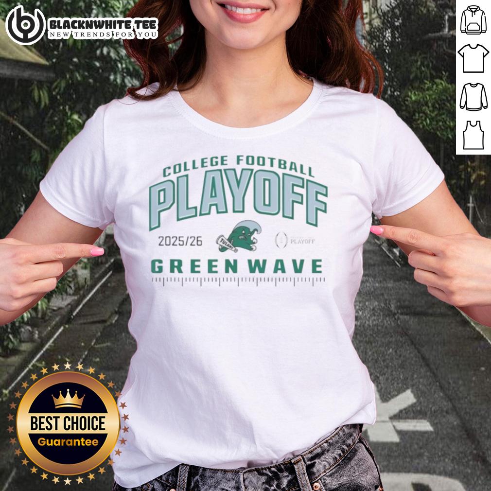 Funny Tulane Green Wave College Football Playoff Cfp 2025-26 T-Shirt - Image 3