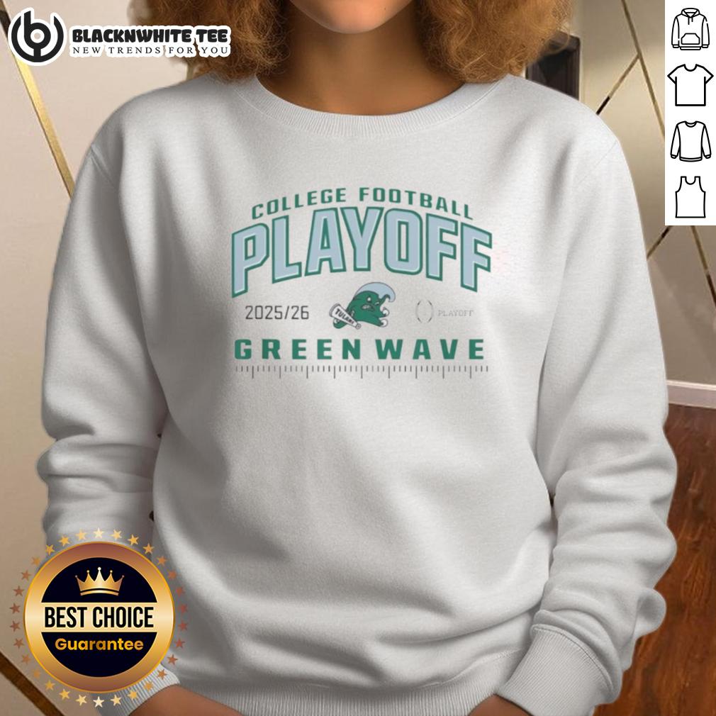 Funny Tulane Green Wave College Football Playoff Cfp 2025-26 T-Shirt - Image 5