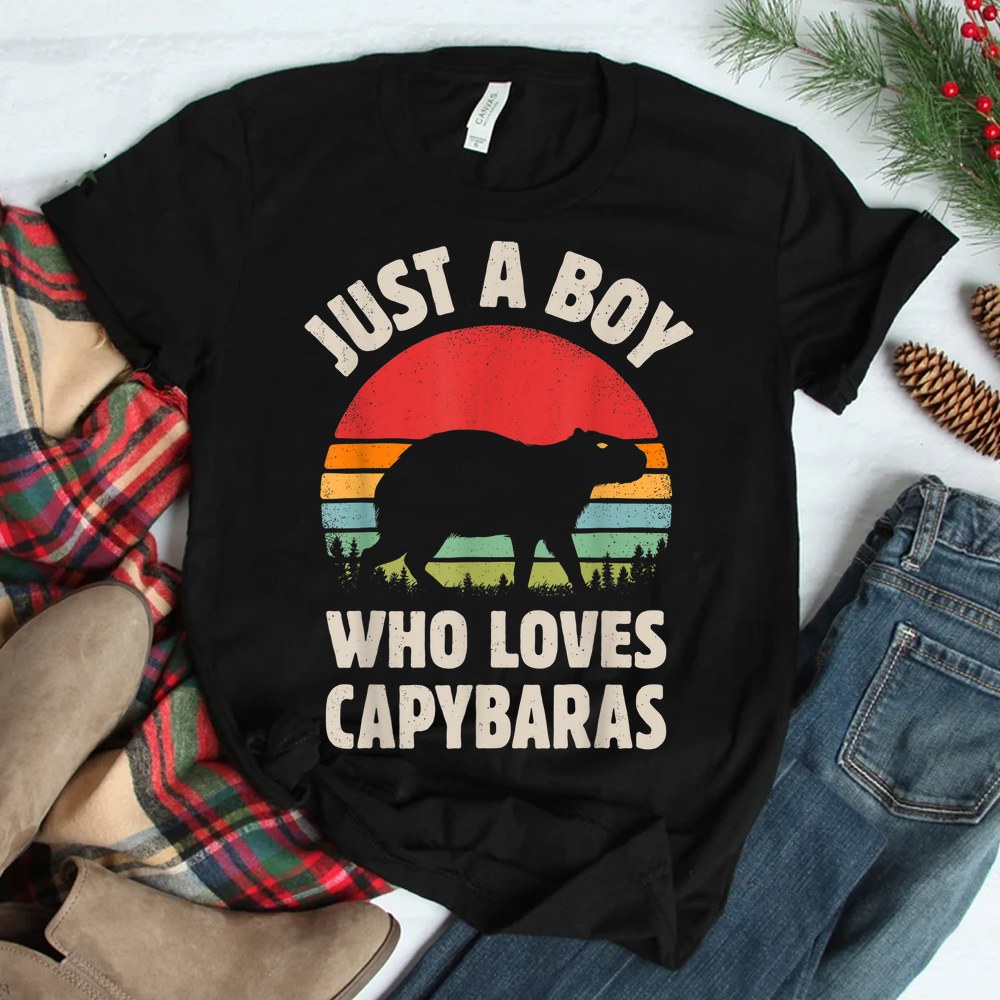 Capybara Just A Boy Who Loves Capybaras Shirt