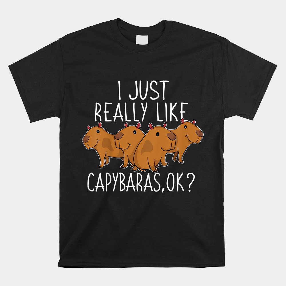 Capybara Lover Kids Women Cute Capybara Shirt - Image 4