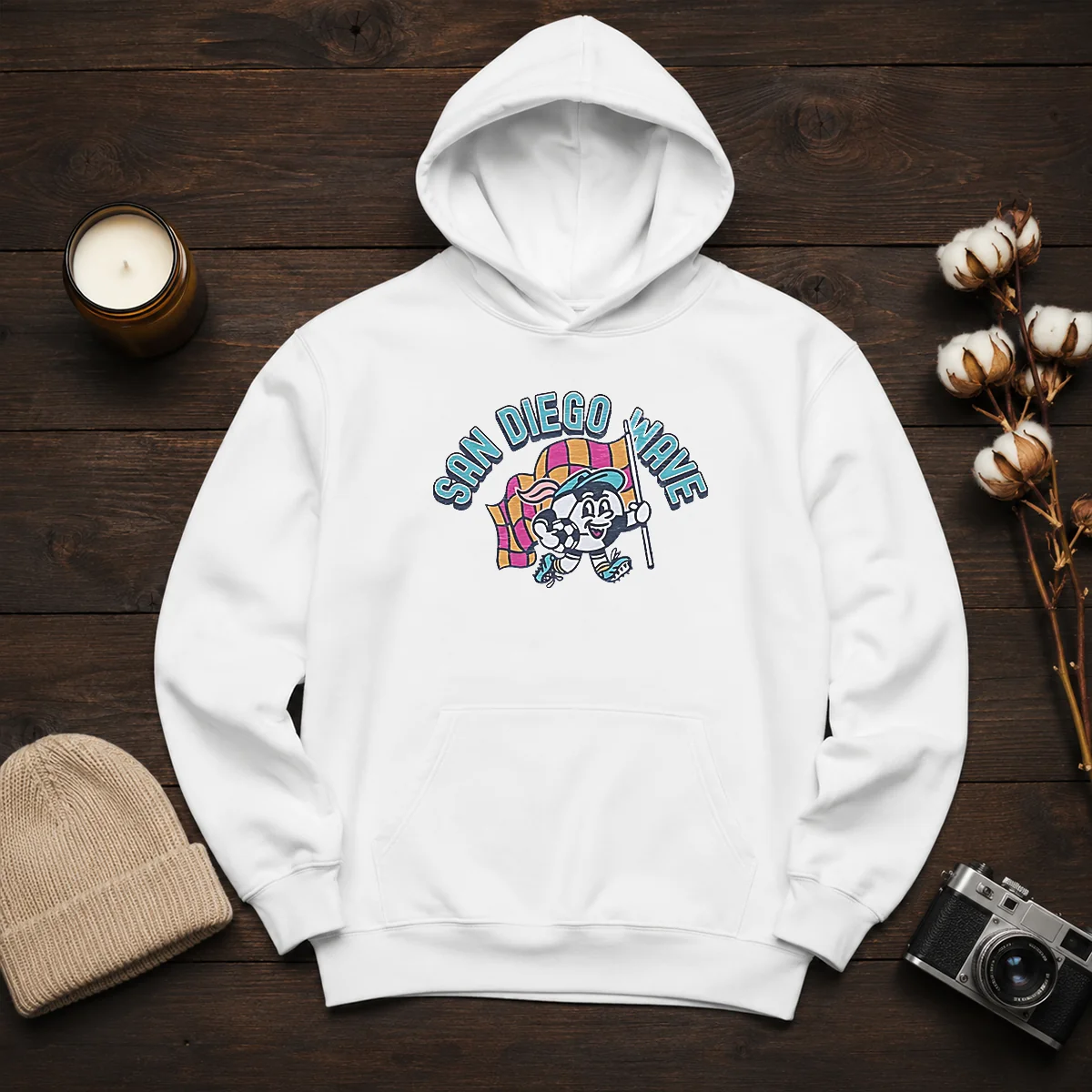 Good San Diego Wave Mascot Soccer Ball Character Shirt - Image 6