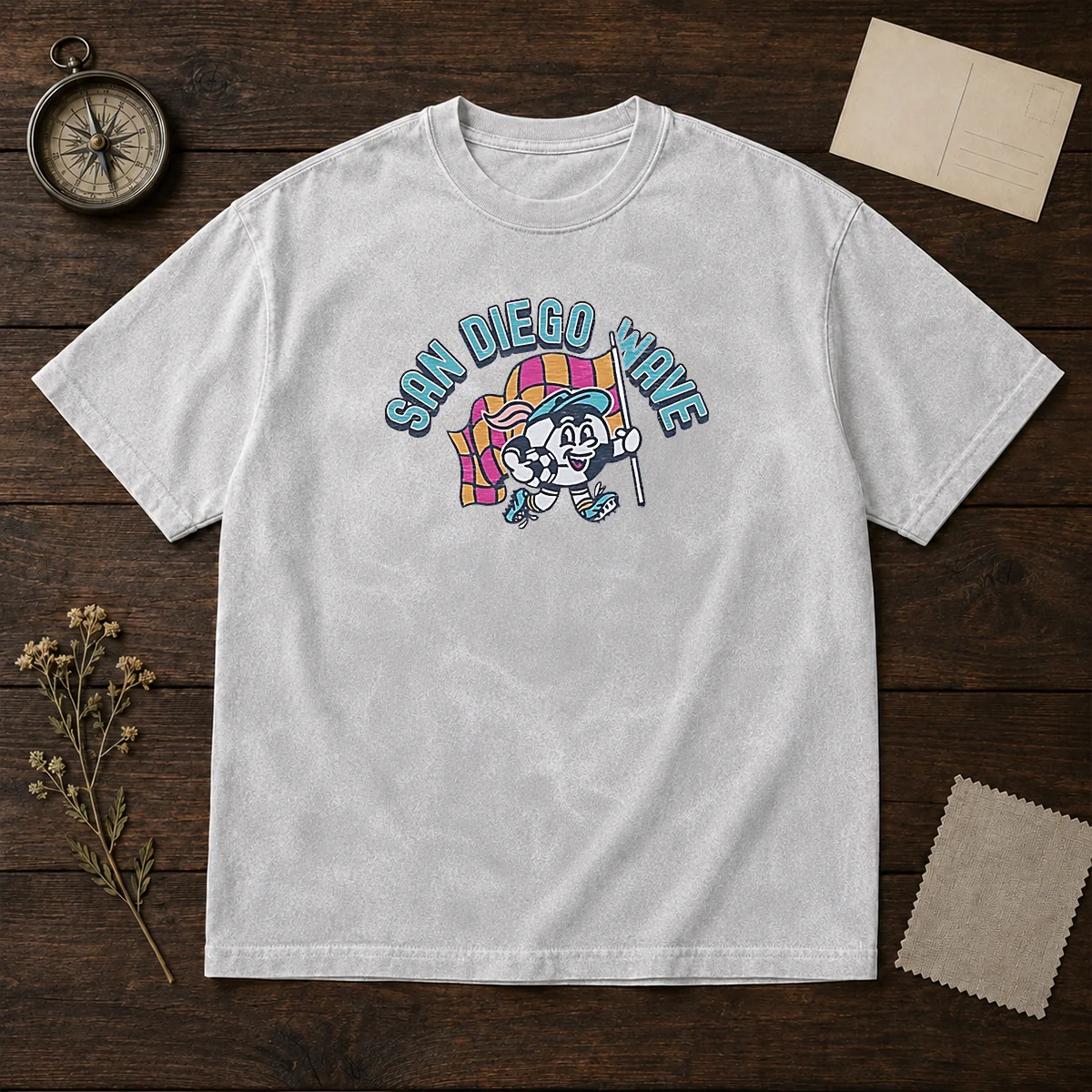 Good San Diego Wave Mascot Soccer Ball Character Shirt - Image 8