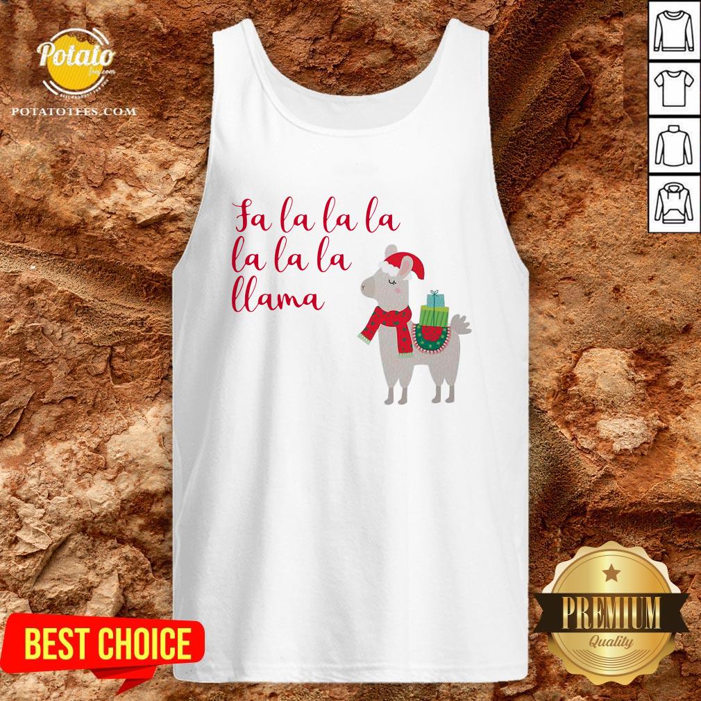 Awesome Fa La La La La La La Llama Christmas Shirt - Image 3
