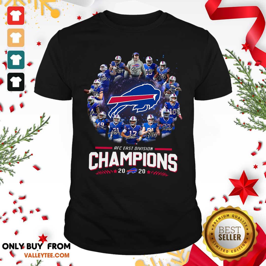 Luxury Buffalo Bills AFC East Division Champions 2021 Signatures Shirt