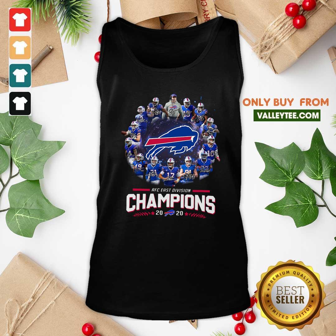 Luxury Buffalo Bills AFC East Division Champions 2021 Signatures Shirt - Image 5
