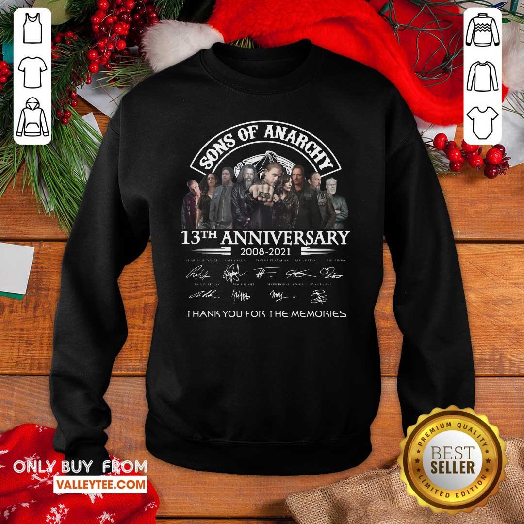 Nice Sons Of Anarchy 13th Anniversary 2008 2021 Signature Shirt - Image 4