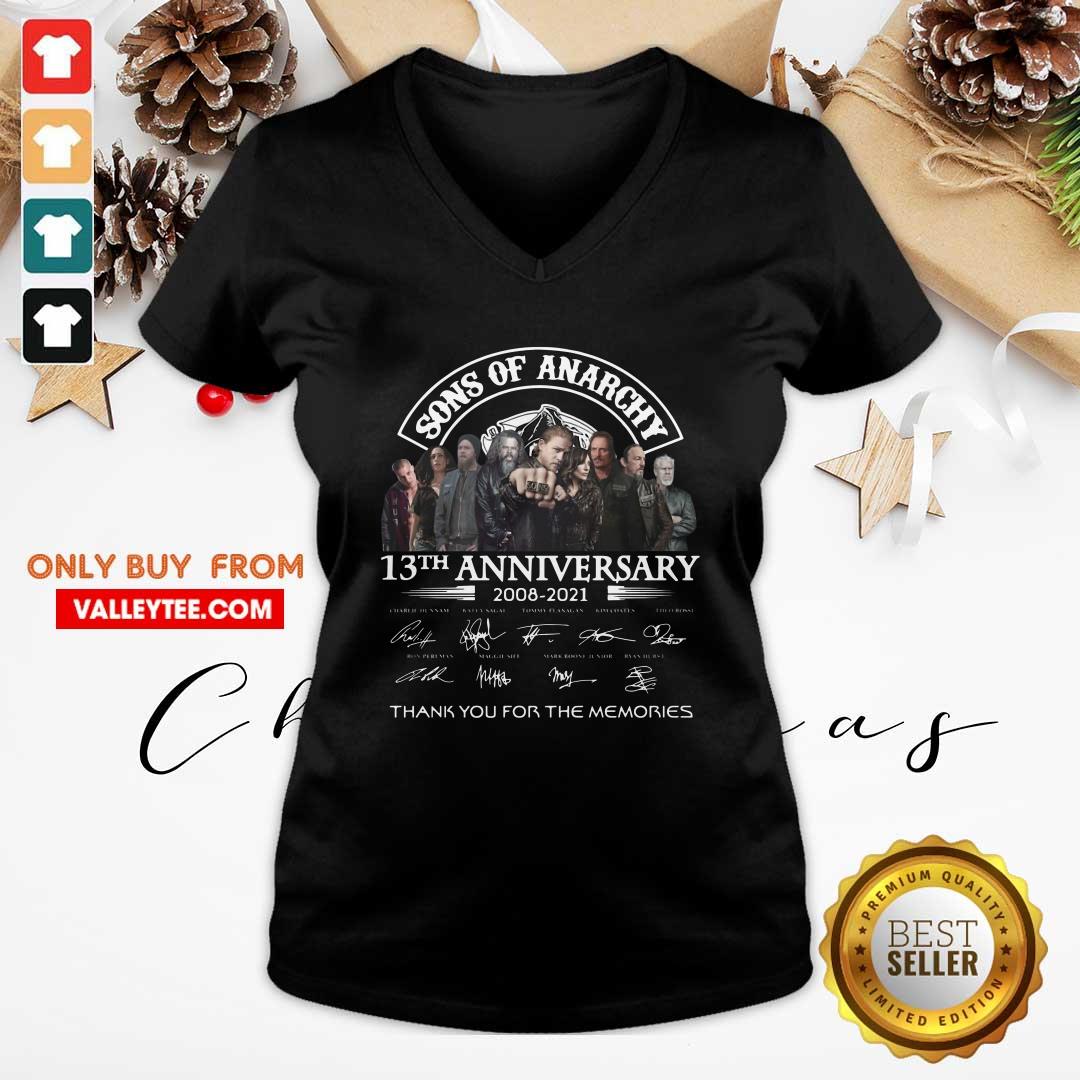 Nice Sons Of Anarchy 13th Anniversary 2008 2021 Signature Shirt - Image 5