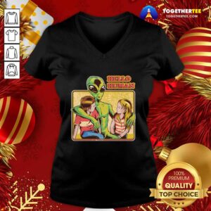 Alternative view of Awesome Alien Hello Human Shirt
