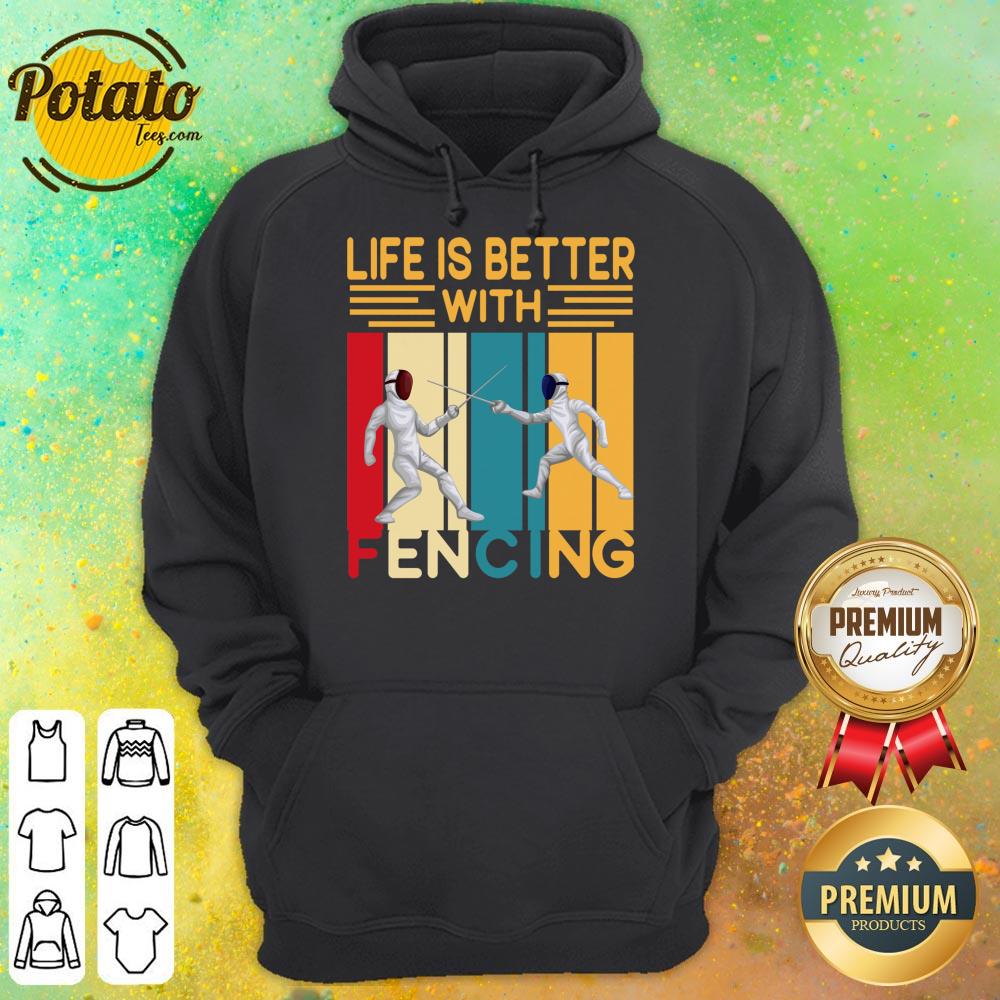 Life Is Better With Fencing Vintage Shirt - Image 2