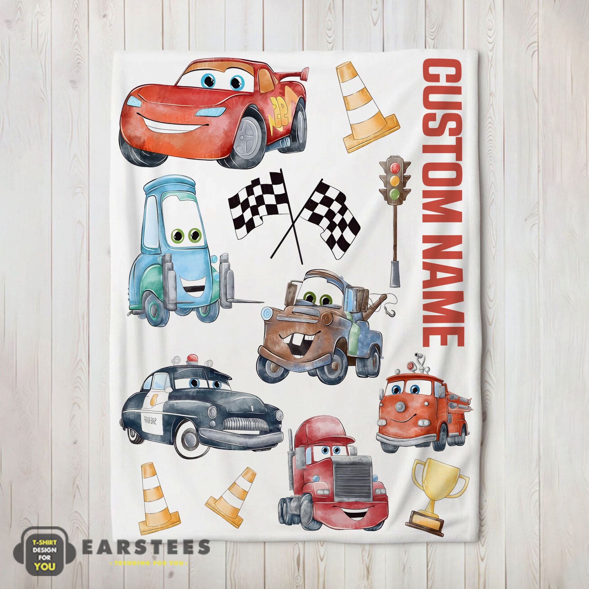 Good Cartoon Pixar Cars Cute Character Blanket Fleece Customized Blanket