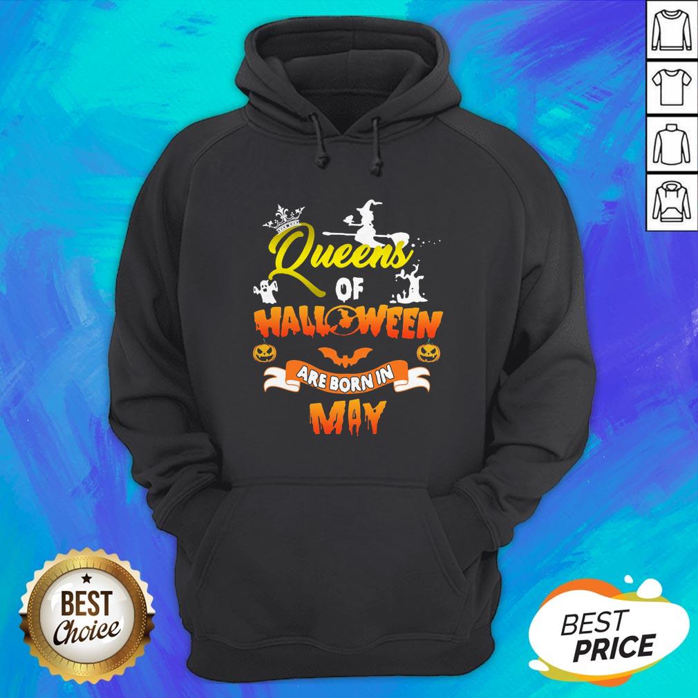 Awesome Queen Of Halloween Are Born In May Shirt - Image 3