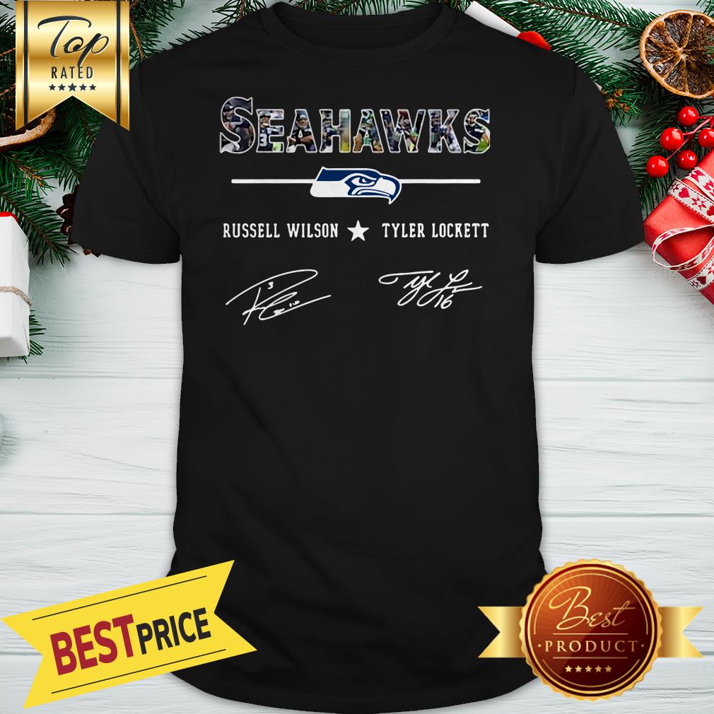 Seattle Seahawks Russell Wilson Tyler Lockett Signature Shirt