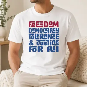 Top Pretty Freedom Democracy Tolerance Justice For All Shirt