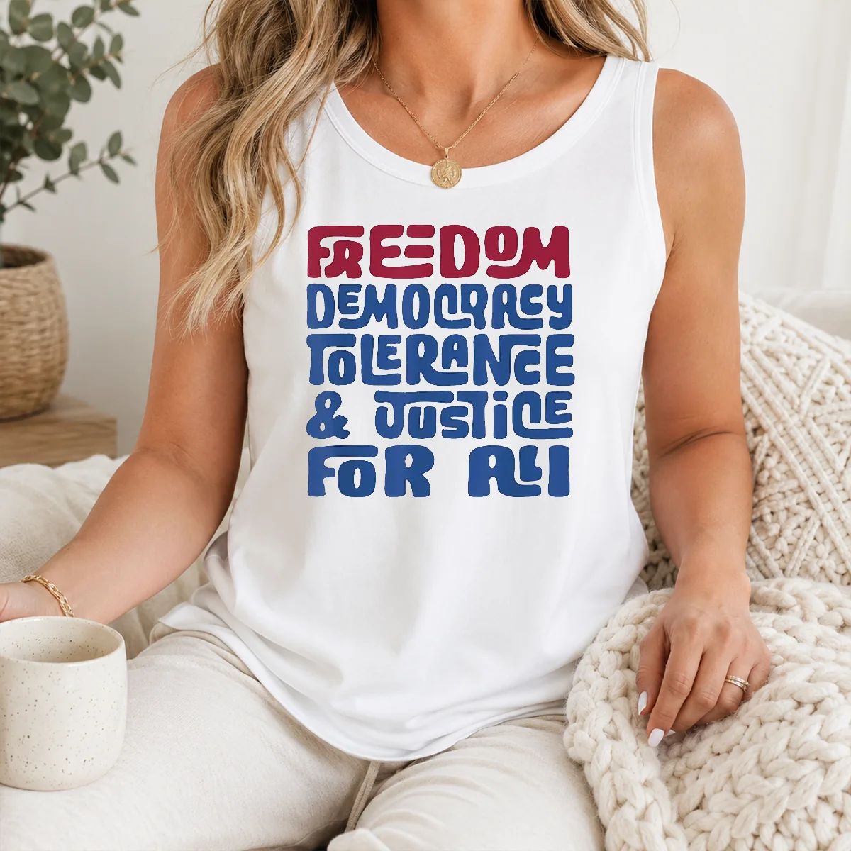 Top Pretty Freedom Democracy Tolerance Justice For All Shirt - Image 3