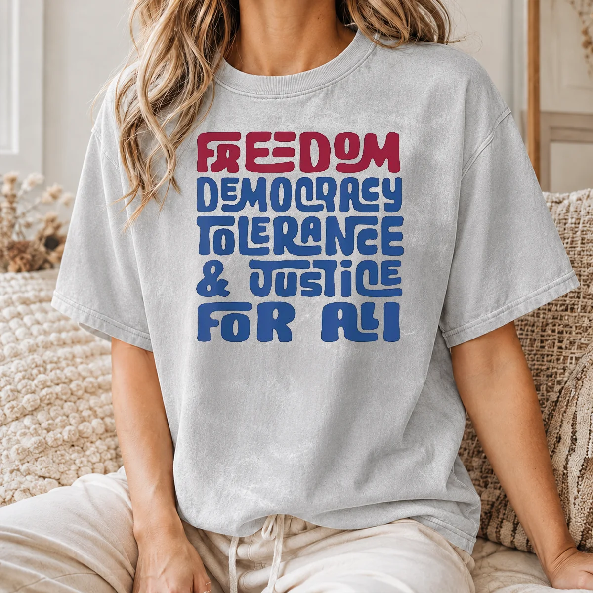 Top Pretty Freedom Democracy Tolerance Justice For All Shirt - Image 8