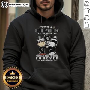 Alternative view of Official Snoopy And Charlie Brown Forever A Collingwood FC Fan Win Or Lose No Matter What T-Shirt