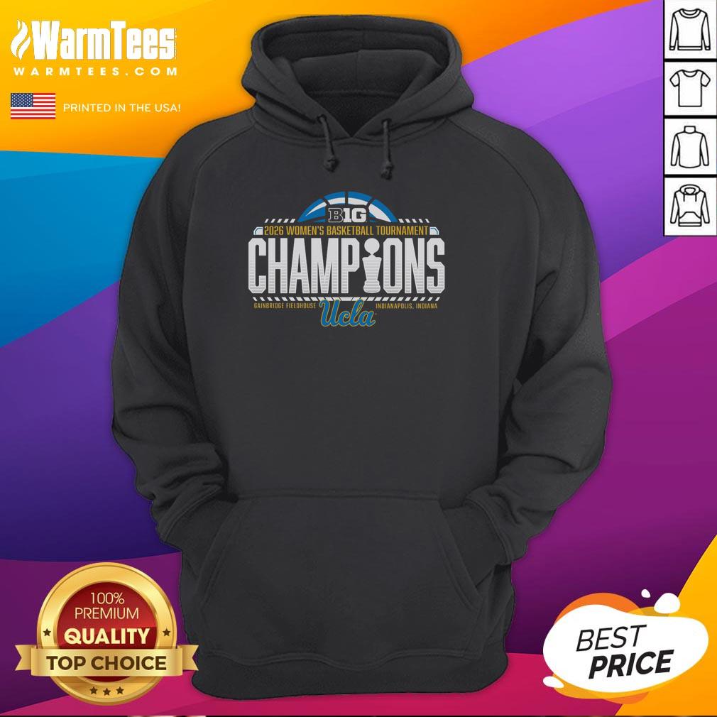 Premium Ucla Bruins Blue 84 2026 Big Ten Women's Basketball Tournament Champions Locker Room T-Shirt - Image 2