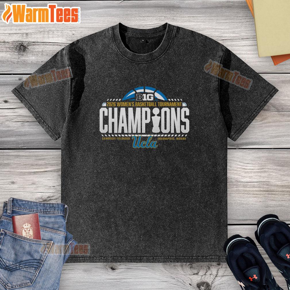 Premium Ucla Bruins Blue 84 2026 Big Ten Women's Basketball Tournament Champions Locker Room T-Shirt - Image 6