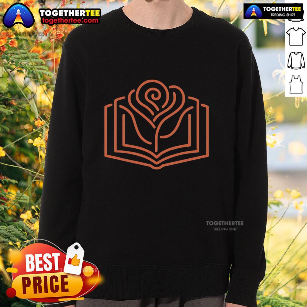 Top Neon Rose In The Books T-Shirt - Image 5