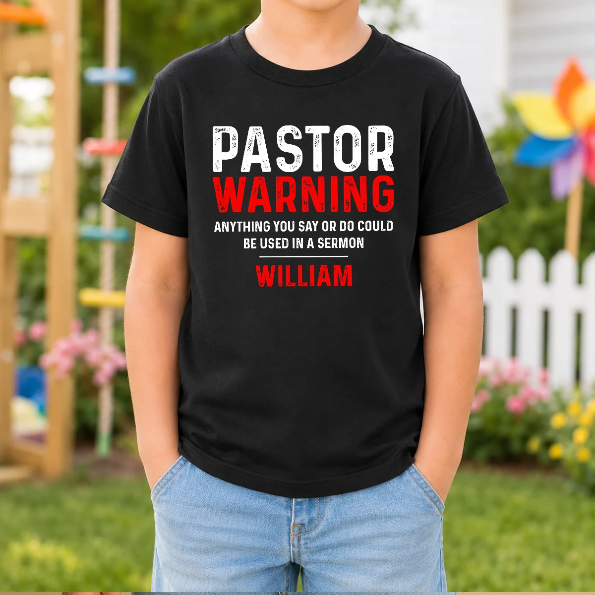 Original Pastor Warning Shirt - Image 9