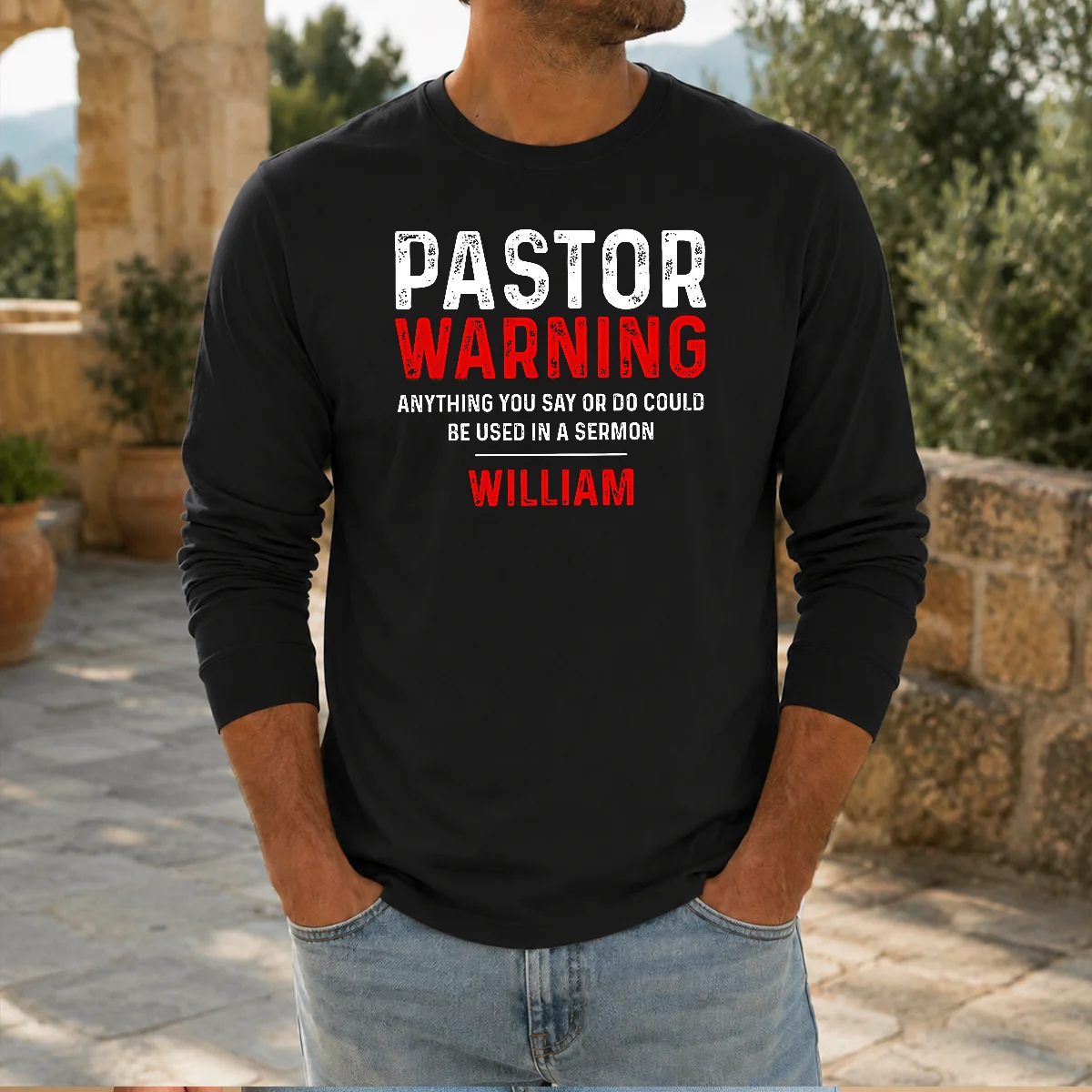 Original Pastor Warning Shirt - Image 5