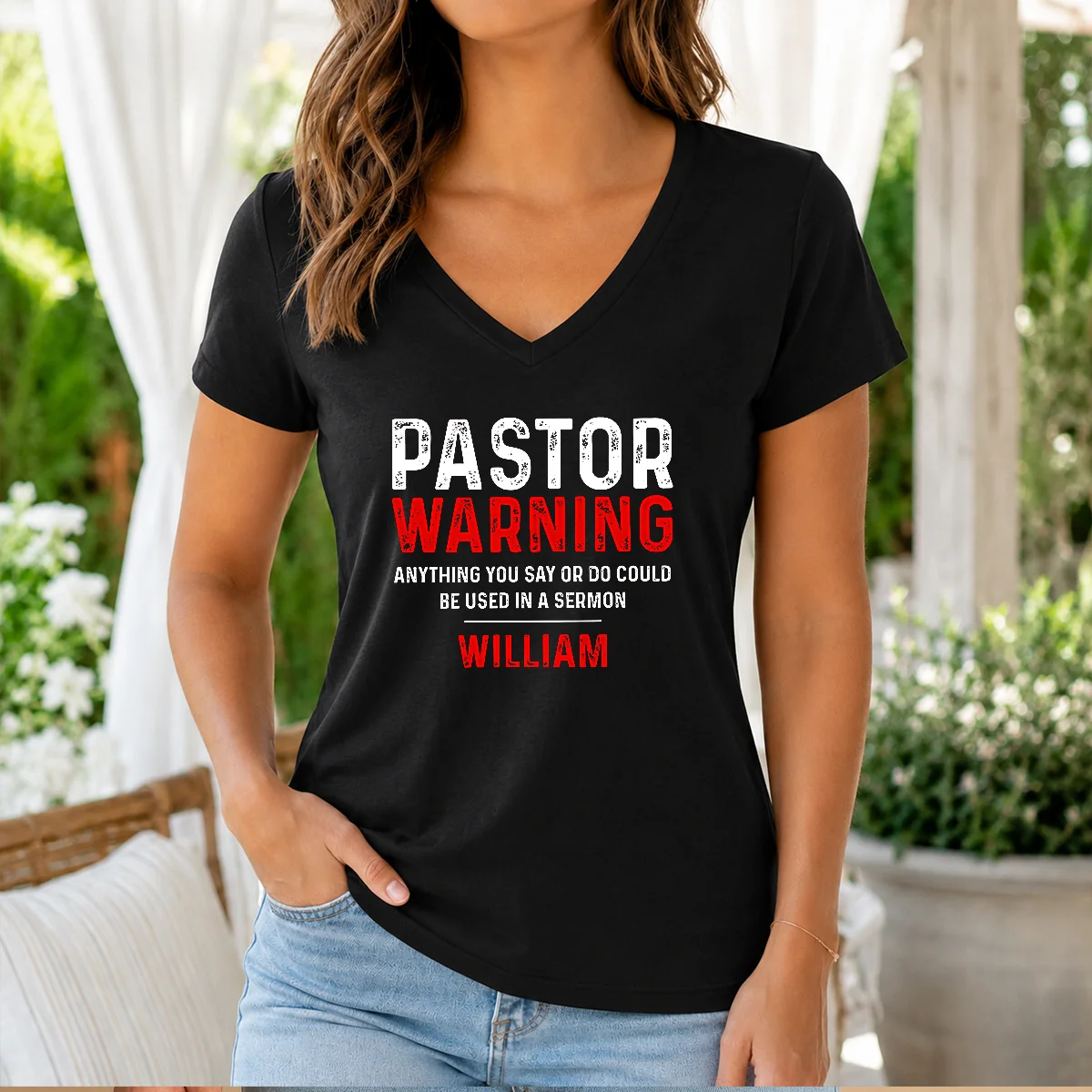 Original Pastor Warning Shirt - Image 2
