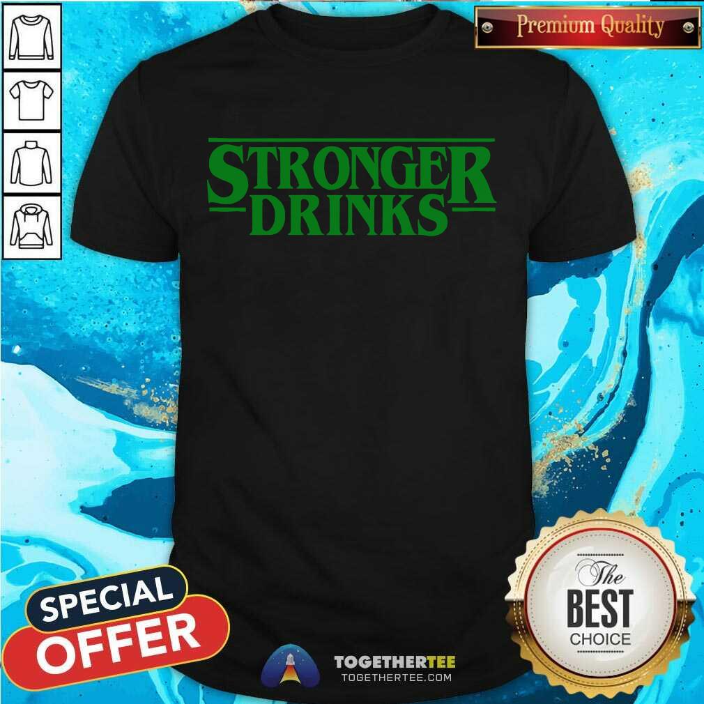 Stronger Drinks Washed Gym T-shirt